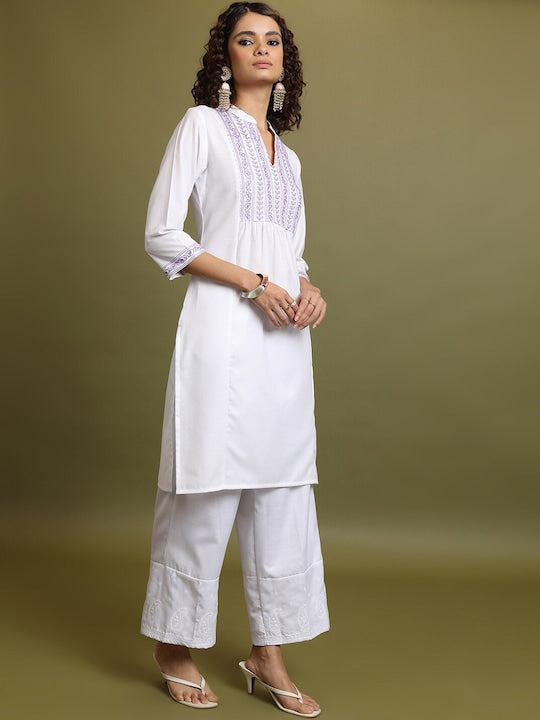 Vishudh Ethnic Motifs Embroidered Kurta