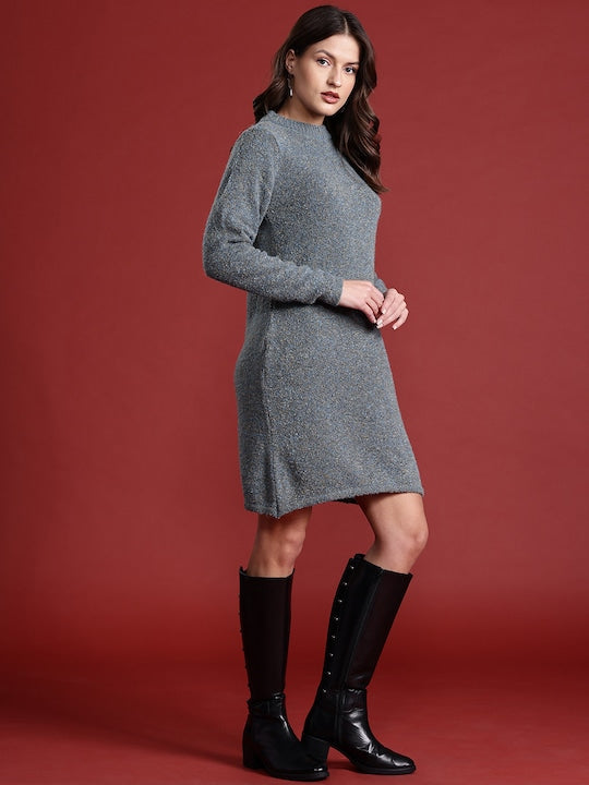 All about you Boucle Mini Sweater Hybrids Jumper Dress