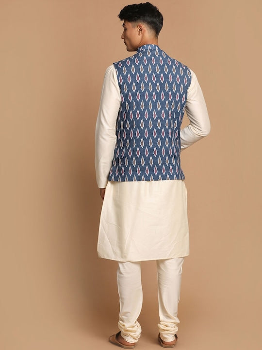 Vastramay Men Kurta with Pyjama & Nehru Jacket