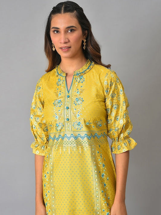 Aurelia Women Ethnic Motifs Printed Block Print Kurta