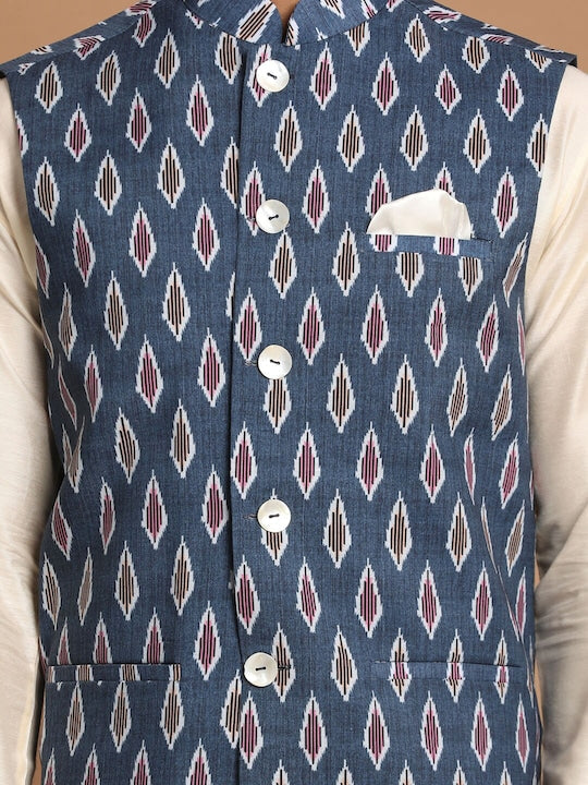Vastramay Men Kurta with Pyjama & Nehru Jacket