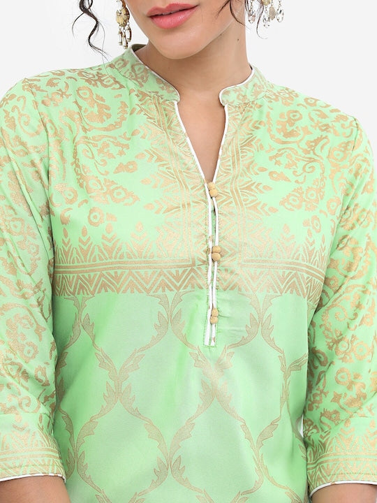 Vishudh Women Ethnic Motifs Printed Straight Kurta