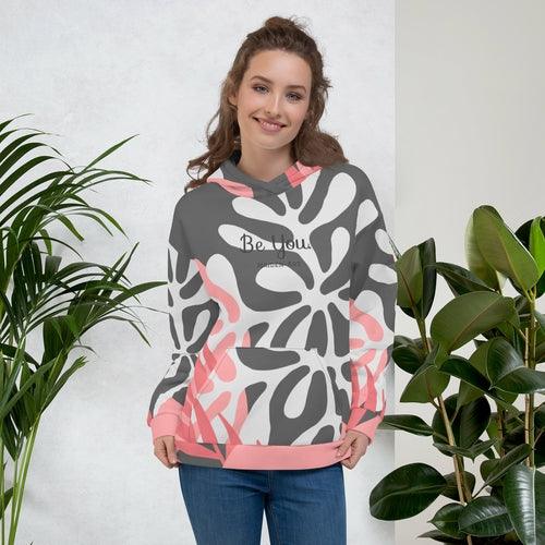 "Be You" Hoodie - FLOWER BLACK - Zoter Shop
