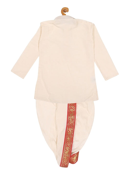 Vastramay Sishu Boys Kurta with Dhoti Pants & Dupatta