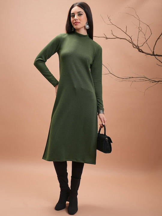 Vishudh Winter Round Neck Kurta