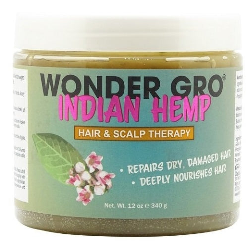 Wonder Gro Indian Hemp Hair & Scalp Therapy Hair Grease Pomade 6oz