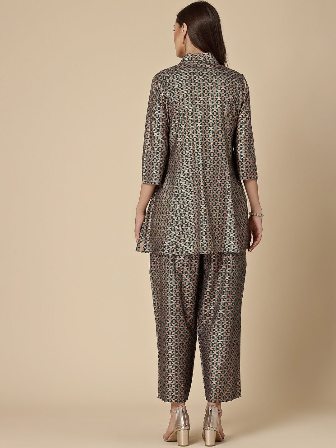 All about you Ethnic Motifs Printed A-Line Kurti with Palazzos