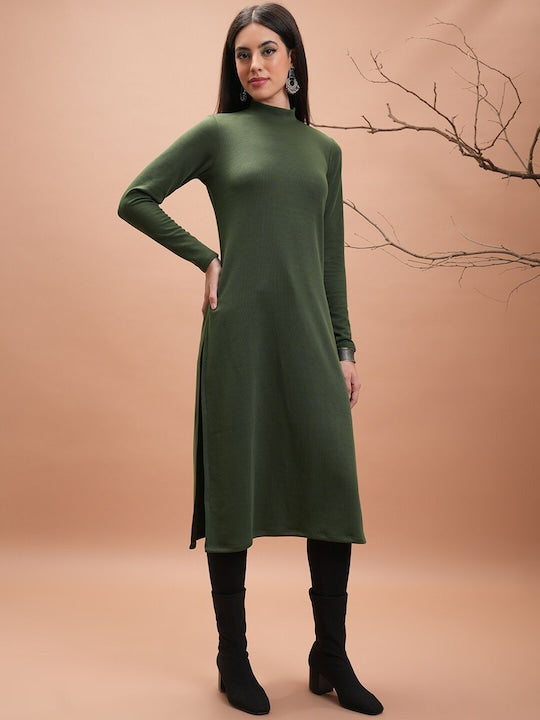 Vishudh Winter Round Neck Kurta