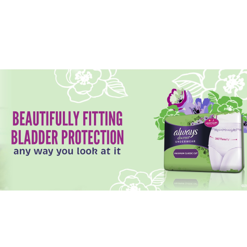 ALWAYS DISCREET U/WEAR