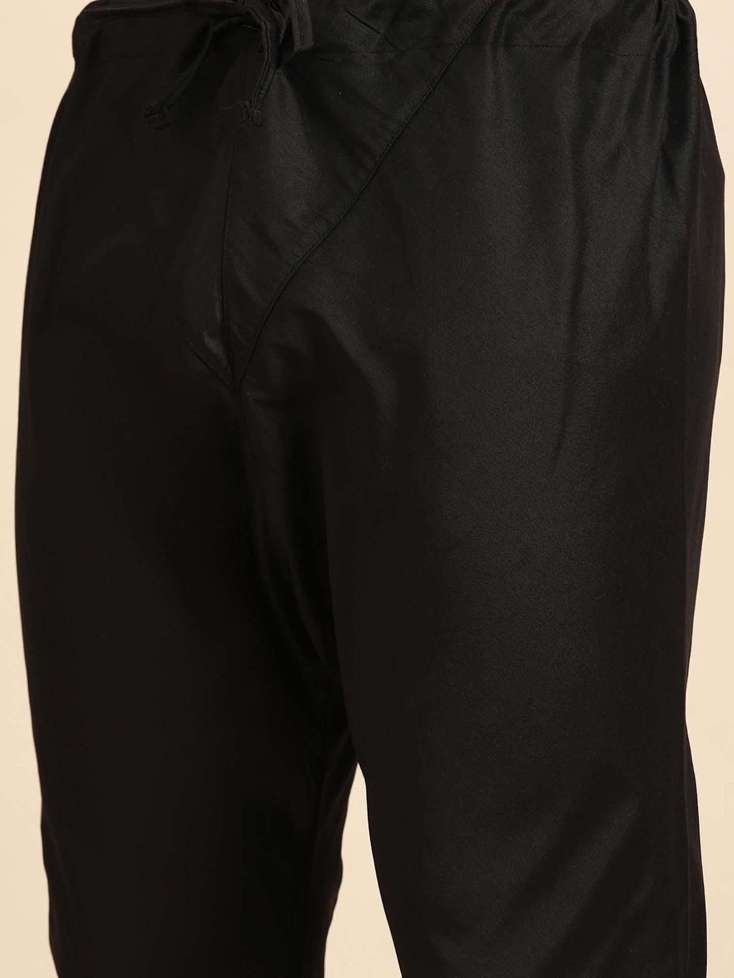 Amodh by Kisah Men Grey Kurta (Set of 2)