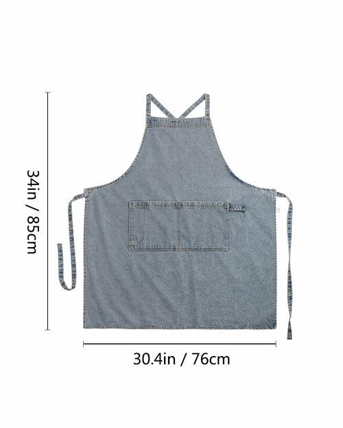 Washed Denim Apron - Zoter Shop