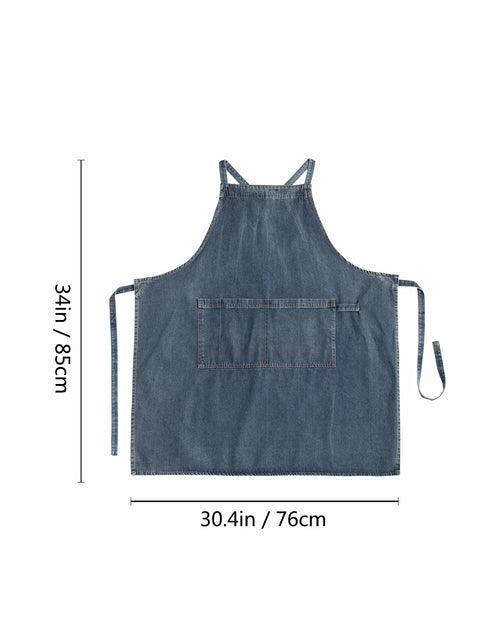 Washed Denim Apron - Zoter Shop