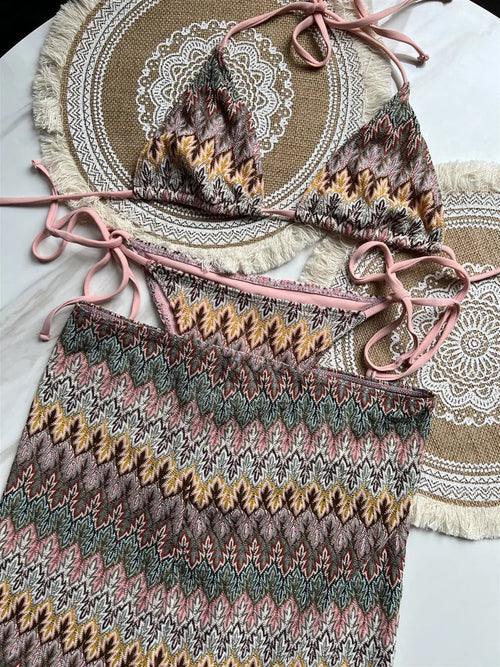 Vinia three piece swimsuit - Sexikinis Swim - Zoter Shop