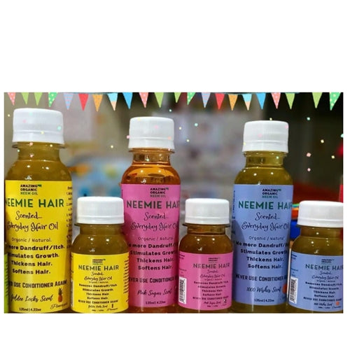 Amazing Organic Neem Oil Neemie Hair Scented Everyday Oil - 1000 Wishes Scent