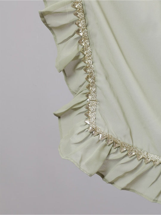 AKS Couture Embroidered Ready to Wear Lehenga & Blouse With Dupatta