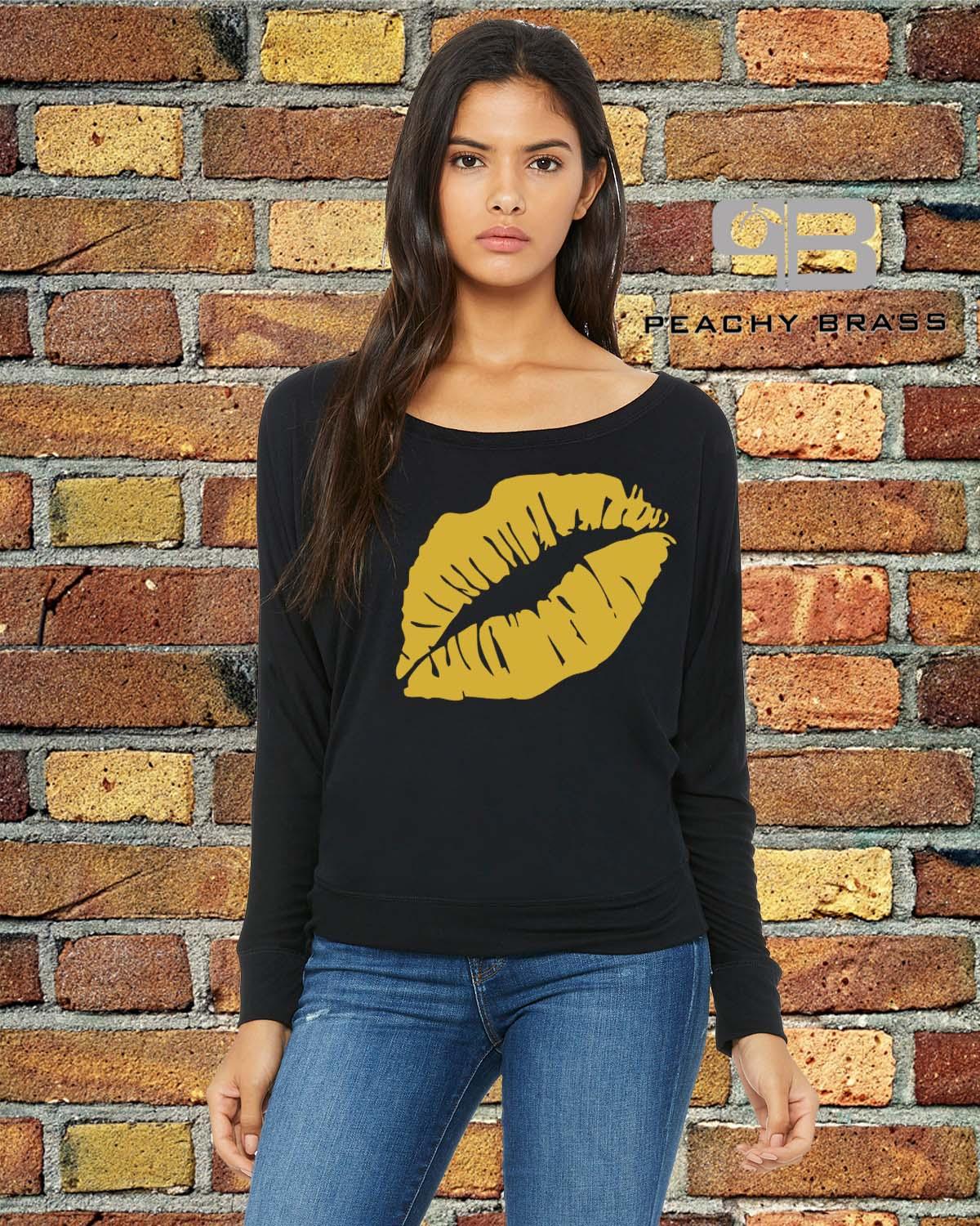 Women Off The Shoulder Lips Shirt - Zoter Shop