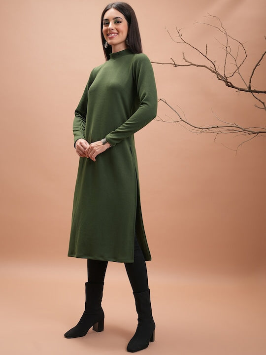 Vishudh Winter Round Neck Kurta